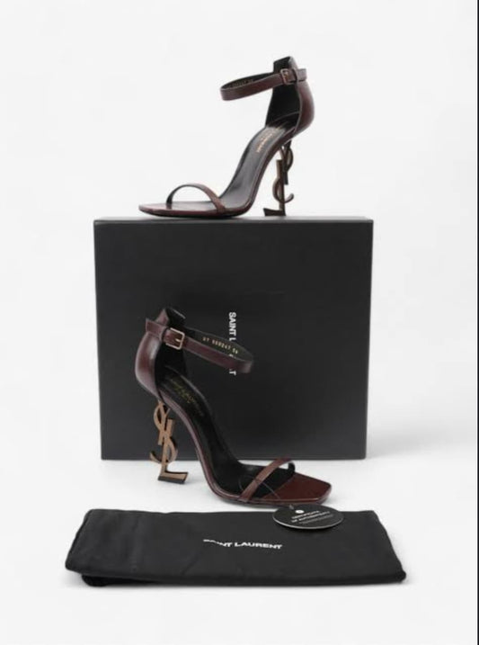 Champagne Glimmer Strap Heels